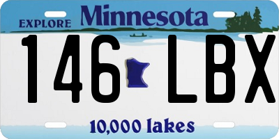 MN license plate 146LBX