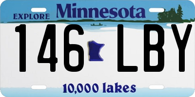 MN license plate 146LBY