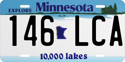 MN license plate 146LCA