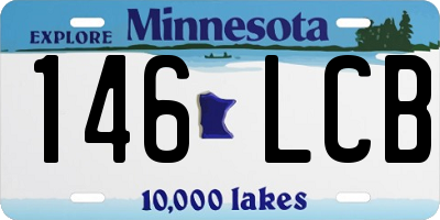 MN license plate 146LCB