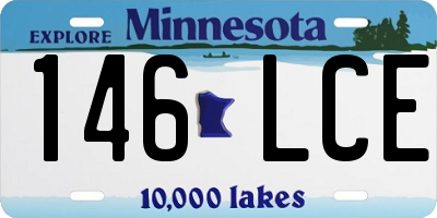 MN license plate 146LCE