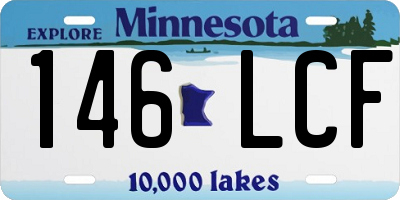 MN license plate 146LCF