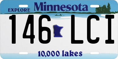 MN license plate 146LCI