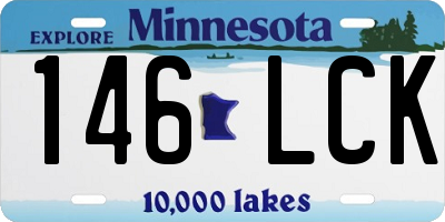 MN license plate 146LCK
