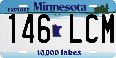 MN license plate 146LCM