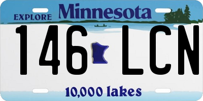 MN license plate 146LCN