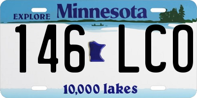 MN license plate 146LCO
