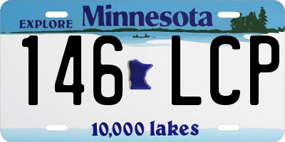 MN license plate 146LCP