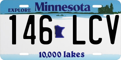 MN license plate 146LCV