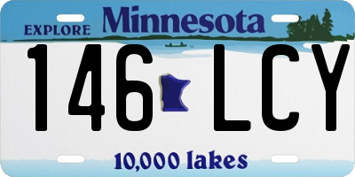 MN license plate 146LCY
