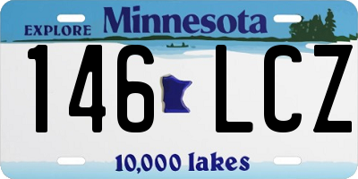 MN license plate 146LCZ