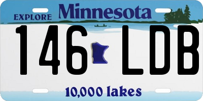 MN license plate 146LDB