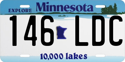 MN license plate 146LDC