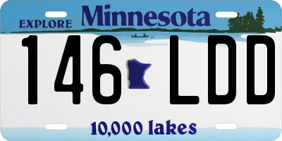 MN license plate 146LDD