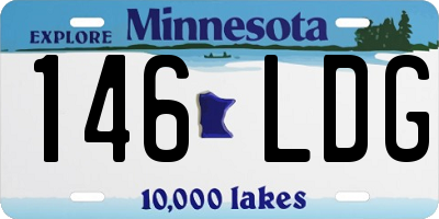 MN license plate 146LDG