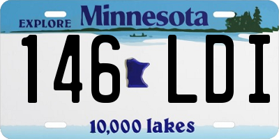 MN license plate 146LDI