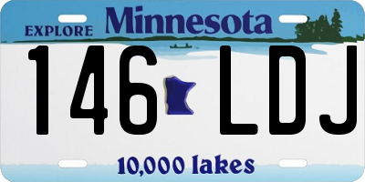 MN license plate 146LDJ