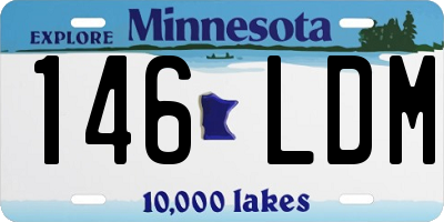 MN license plate 146LDM