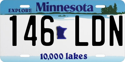 MN license plate 146LDN