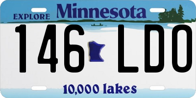 MN license plate 146LDO