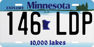 MN license plate 146LDP