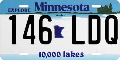 MN license plate 146LDQ
