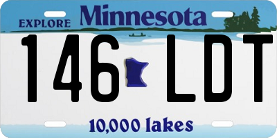 MN license plate 146LDT