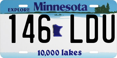 MN license plate 146LDU