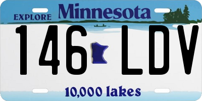 MN license plate 146LDV