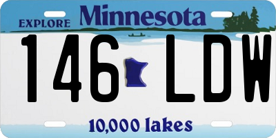 MN license plate 146LDW