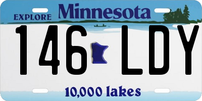 MN license plate 146LDY
