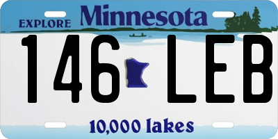 MN license plate 146LEB