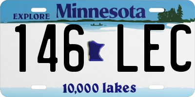 MN license plate 146LEC