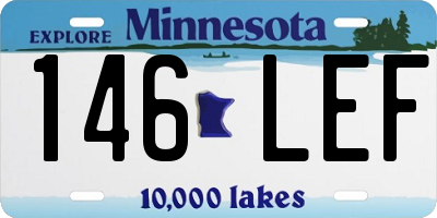 MN license plate 146LEF