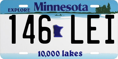 MN license plate 146LEI
