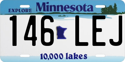 MN license plate 146LEJ