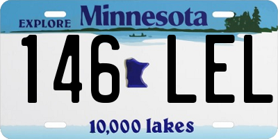 MN license plate 146LEL