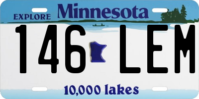 MN license plate 146LEM