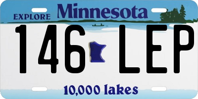 MN license plate 146LEP