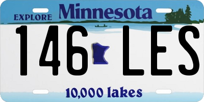 MN license plate 146LES