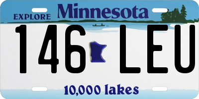 MN license plate 146LEU