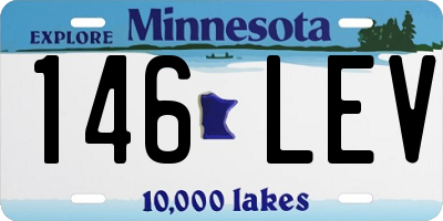 MN license plate 146LEV