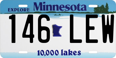 MN license plate 146LEW