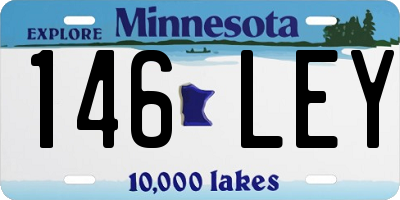 MN license plate 146LEY