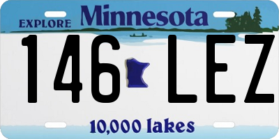 MN license plate 146LEZ