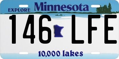 MN license plate 146LFE