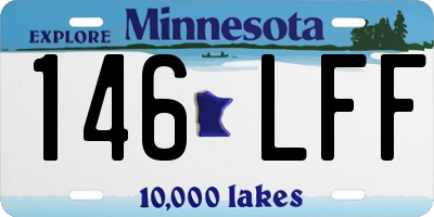 MN license plate 146LFF