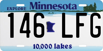 MN license plate 146LFG