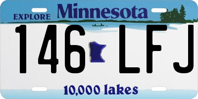 MN license plate 146LFJ