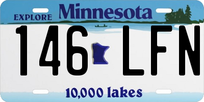 MN license plate 146LFN